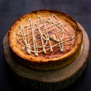 Tarta de queso y chocolate blanco